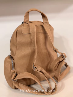MOCHILA AMAYRA CUERO ECOLÓGICO MARRÓN - tienda online