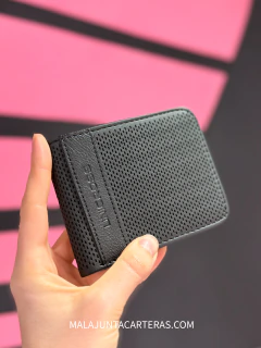 BILLETERA CORTA UNICROSS NEGRO + CAJA