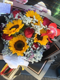 Girasoles y Rosas - Tamaño XL en internet