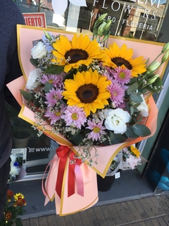 Girasoles, Lisianthus y Margaritas - comprar online