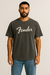 Remera Oversize Lavada Doble Estamp Fender - tienda online
