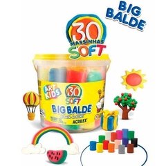 Massinha ArtKids Big Balde 30 massinhas Acrilex