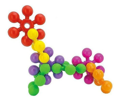 Brinquedo Educativo Polibol 80 Peças - Blocos De Montar - comprar online