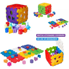 Brinquedo Educativo Didático Cubo De Montar - comprar online