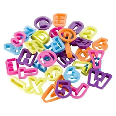 Forminhas De Massinha C/100 Peças Letras Alfabeto Educativo - BRINQUEDOS E UTILIDADES 