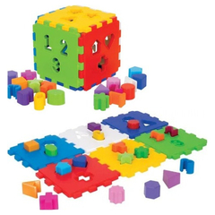 Cubo Didático Grande Brinquedo Infantil Educativo Encaixar - comprar online