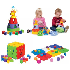 Imagem do Kit 2 Brinquedos Pedagógico Didatico Infantil