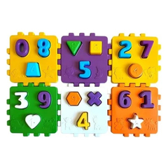 Cubo Didático Grande Brinquedo Infantil Educativo Encaixar na internet