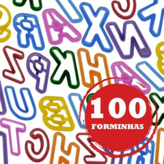 Forminhas De Massinha C/100 Peças Letras Alfabeto Educativo