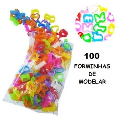 100 Forminhas De Massinha De Modelar Atacado Molde Cortador