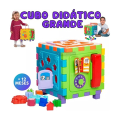Cubo Grande Didático Divertido Infantil Brinquedo Educativo