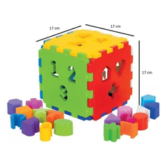 Brinquedo Educativo Didático Cubo De Montar na internet