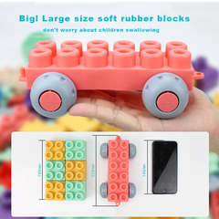 Blocos para Montar Fofo Blocos De Vinil - BRINQUEDOS E UTILIDADES 