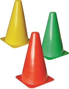 Cone Esportivo Plástico Rígido 23cm kit c/4 Peças