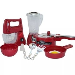 Kit Chef Kids Little Com Batedeira E Acessorios 9 Pecas - comprar online