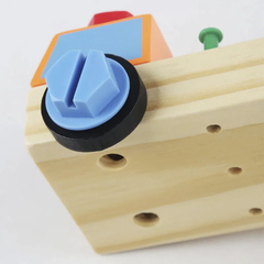 Kit De Ferramenta Infantil em Madeira de Pinus - BRINQUEDOS E UTILIDADES 