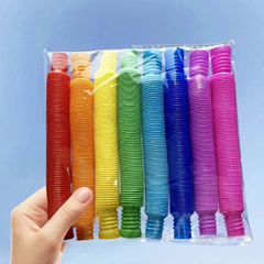 Pop Tube 9cm Brinquedo Sensorial Fidget Tubos C/6 - comprar online