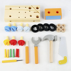 Kit De Ferramenta Infantil em Madeira de Pinus