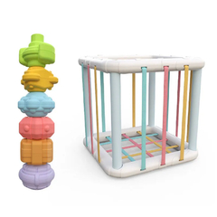 Blocos de Forma Colorida Jogo Baby Montessori Aprendizagem na internet