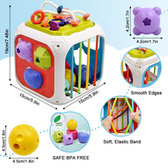 Cubo Blocos de Forma Colorida Jogo de Classificação para o Bebê na internet