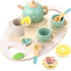 Conjunto De Chá Infantil De Madeira