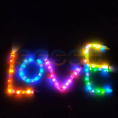 Poptube Com Led Tubo Fidget Tube Toys Folding Pop It Anti Estresse Iluminação - loja online