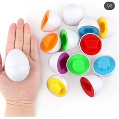 Ovo De Encaixe Brinquedo Sensorial Educativo Montessori Cor E Formas - loja online