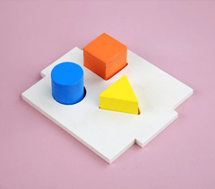Imagem do Cubo Didatico Em Madeira Formas Geometricas