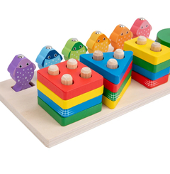 Brinquedos Educativos para Crianças Montessori, Forma, Quebra-cabeças Escolar,