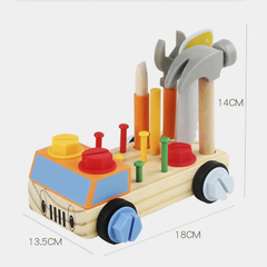 Kit De Ferramenta Infantil em Madeira de Pinus - comprar online