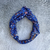 VINCHA TURBANTE BLUE MEADOW