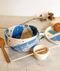 Taza De Té Con Infusor Pinceladas