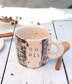 Taza Recta Mediana. oh sí