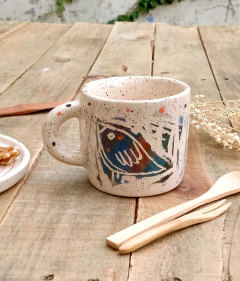 Taza Recta Mediana. pajarito