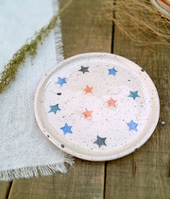 Plato mediano modelo recto estrellas