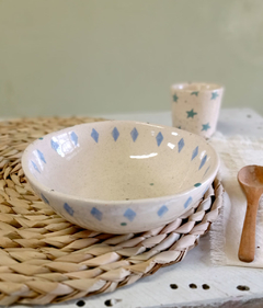 Plato hondo 15 cm. rombos