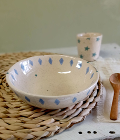 Plato hondo 15 cm. rombos - comprar online