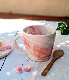 Taza cónica 300 ml. pincelada roja - comprar online