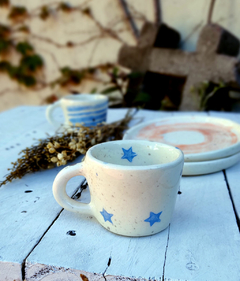 Pocillo con asa. café estrellas - comprar online