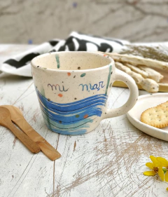 Taza cónica. 300 ml. mi mar