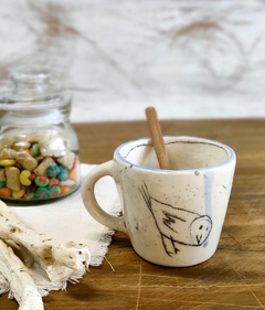 Taza cónica. 300 ml. pajarito - comprar online