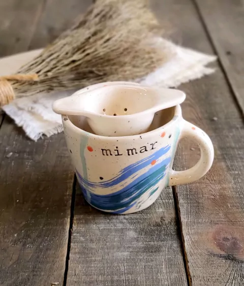 Set Taza GRICEL + infusor de té (DISEÑO A ELECCIÓN)