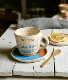 Taza cónica. 300 ml. mi mar en internet