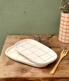 Plato / bandeja GRISETA. cuadros - comprar online