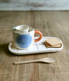 Set de taza infusora + plato bandejita (diseños a elección) - comprar online