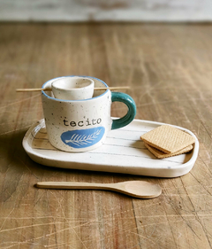 Set de taza infusora + plato bandejita (diseños a elección)