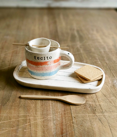 Set de taza infusora + plato bandejita (diseños a elección) - tienda online