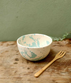 Cuenco M. salpicado aqua - comprar online