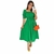 Vestido Midi Lastex plissado - Verde