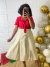 Saia midi de Linho Edna - comprar online